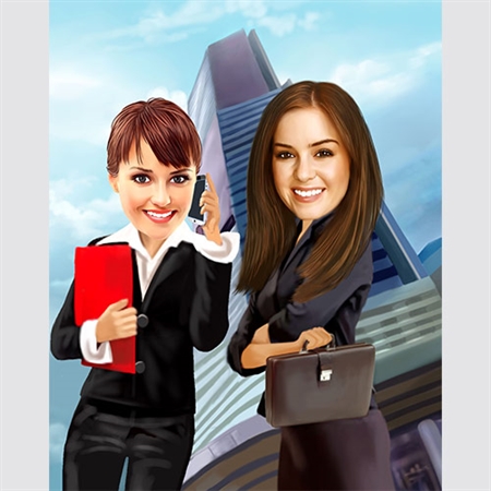 Business Women Caricature from Photos - myDaVinci